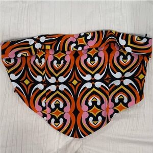 Superdown Abstract Print Strapless Top